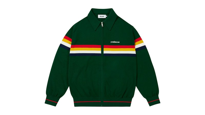 Palace Paltro Stripe Knit Sweater Racey Green