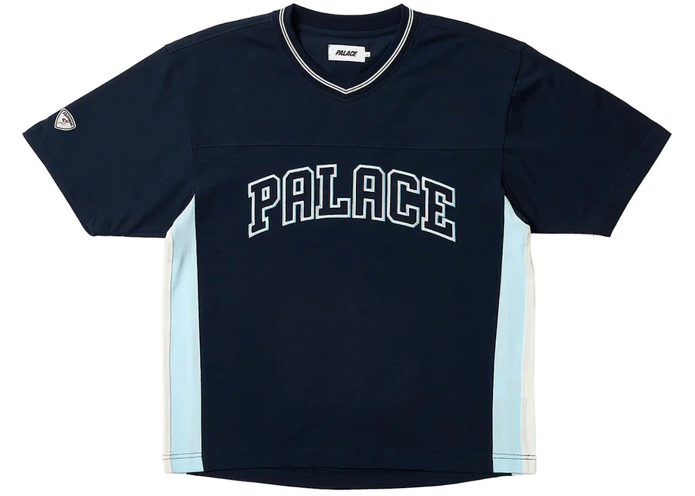 Palace Panel V-Neck Jersey Navy Men's - FW23 - US