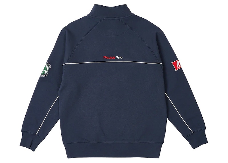 Palace Par 1/4 Zip Funnel Navy Men's - FW23 - US