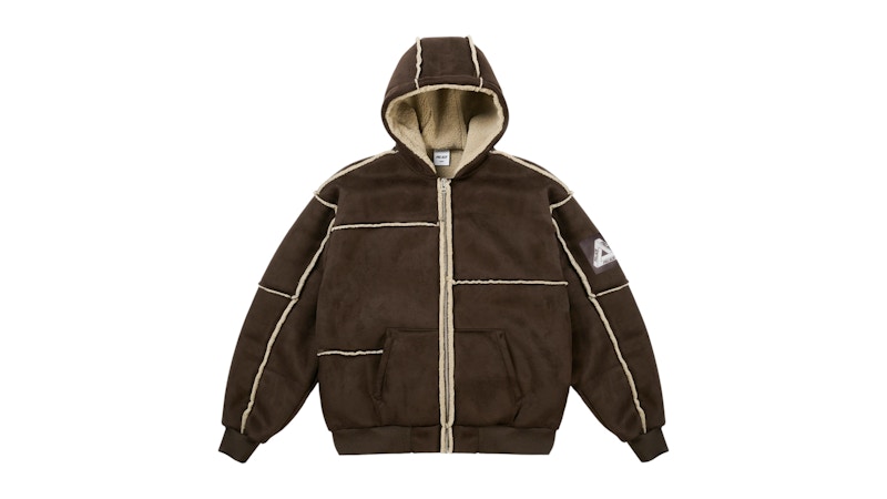 Palace Patch Me Up Shearling Jacket Fox