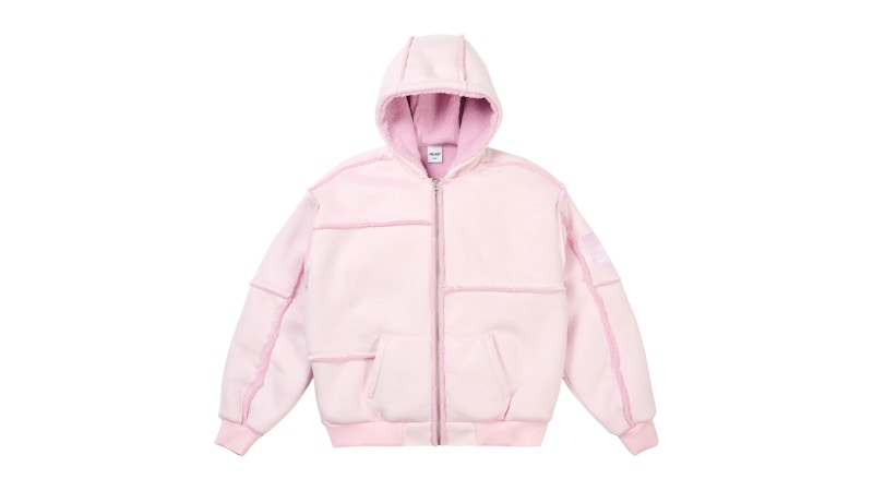 Palace Patch Me Up Shearling Jacket Sweet Pink Men's - SS26 - US