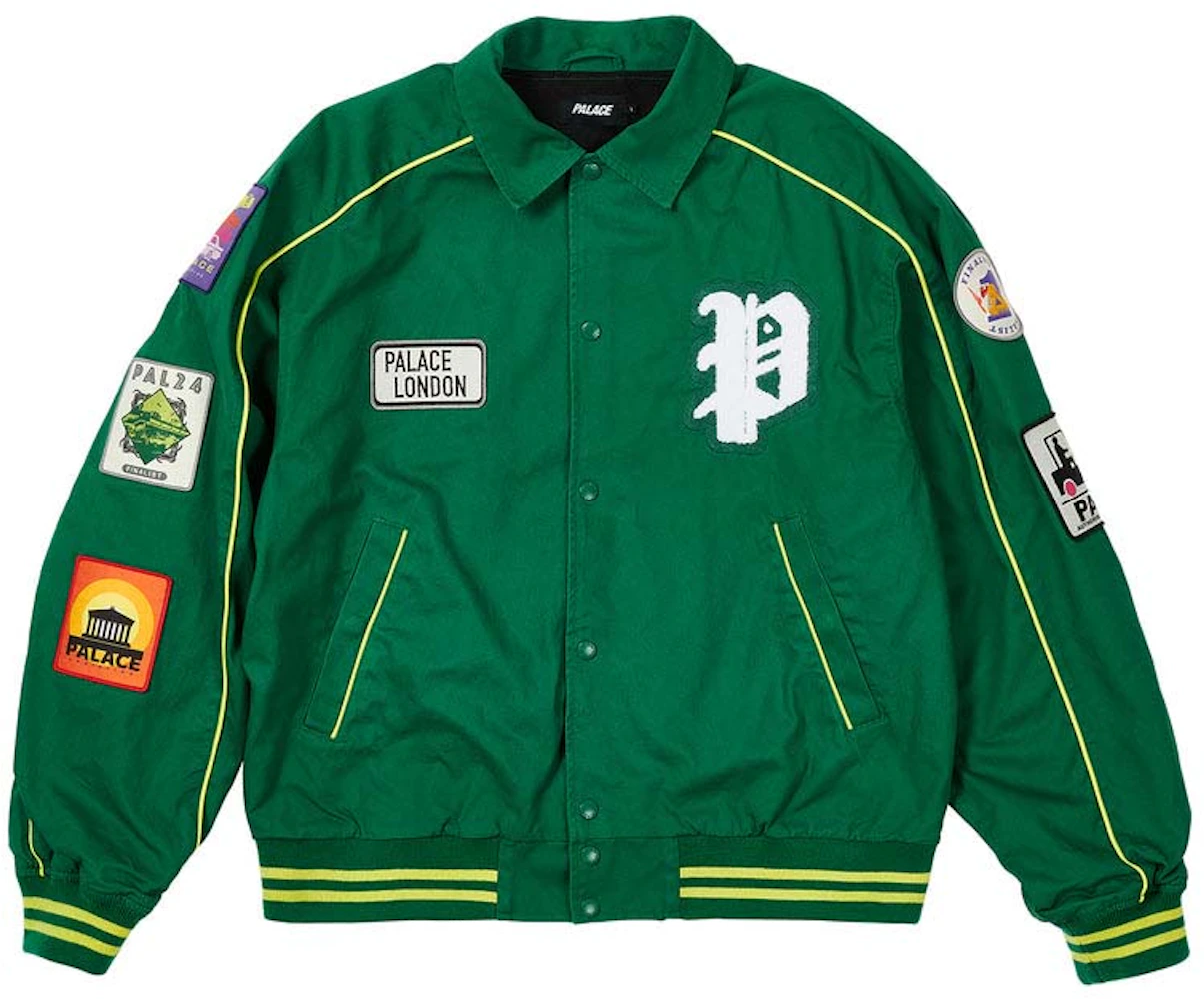 Palace Patches Cotton Bomber Kelly Green Men's - SS22 - US