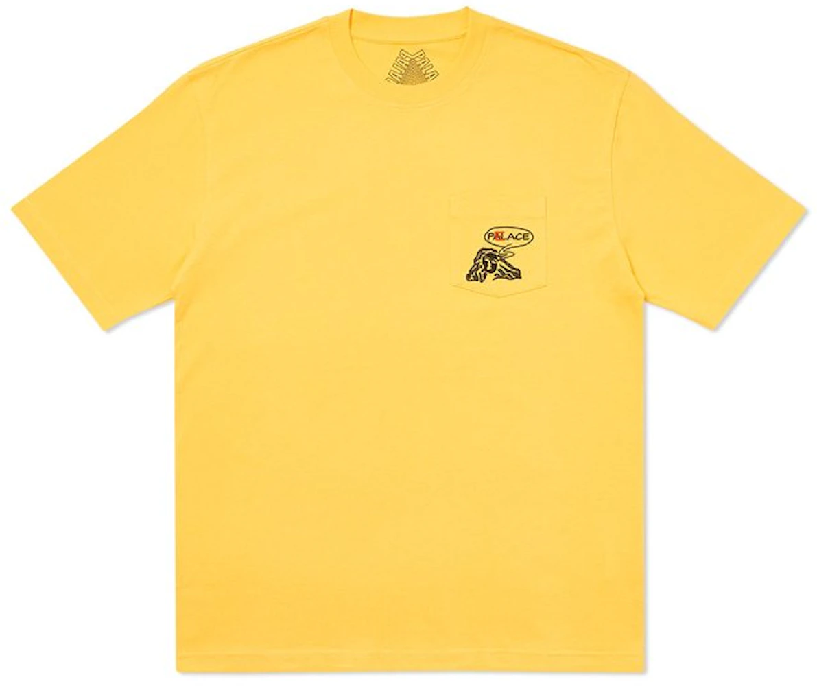 Palace Peace Pocket T-Shirt Yellow Men's - SS20 - US