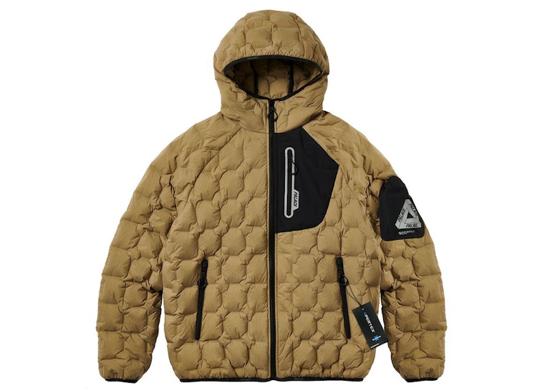 Palace Pertex Q-Lite Down Jacket Brown Moss Camo Men's - SS22