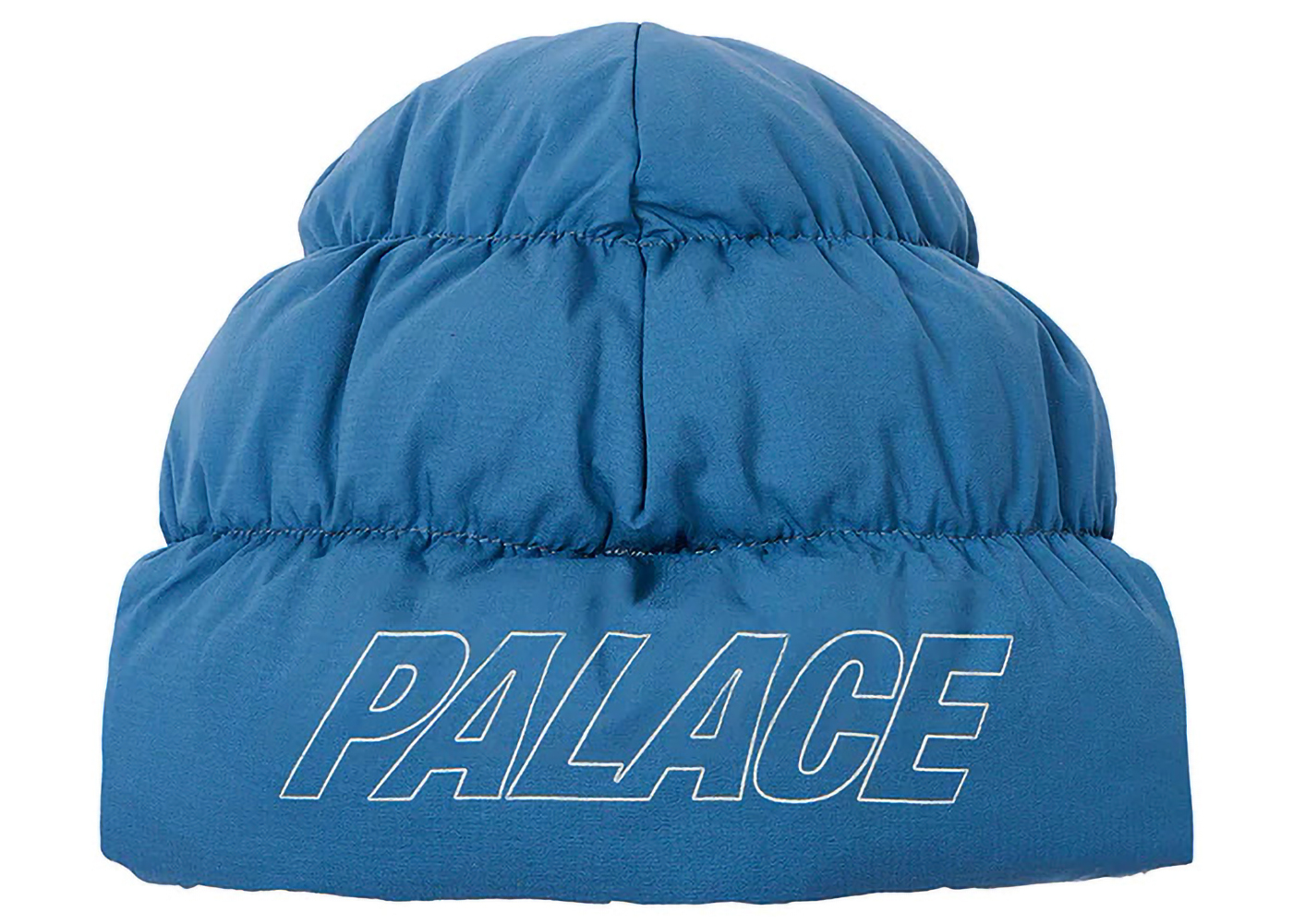 Palace Pertex Puffa Beanie Chill Blue