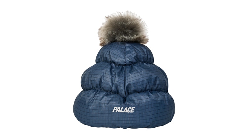 Pre-owned Palace Men's  Pertex Puffer Beanie In Skyline Blue