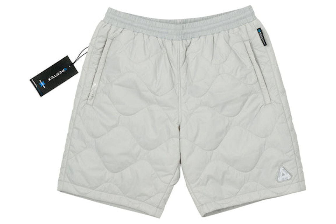 Pre-owned Palace Pertex Quilter Shorts Grey