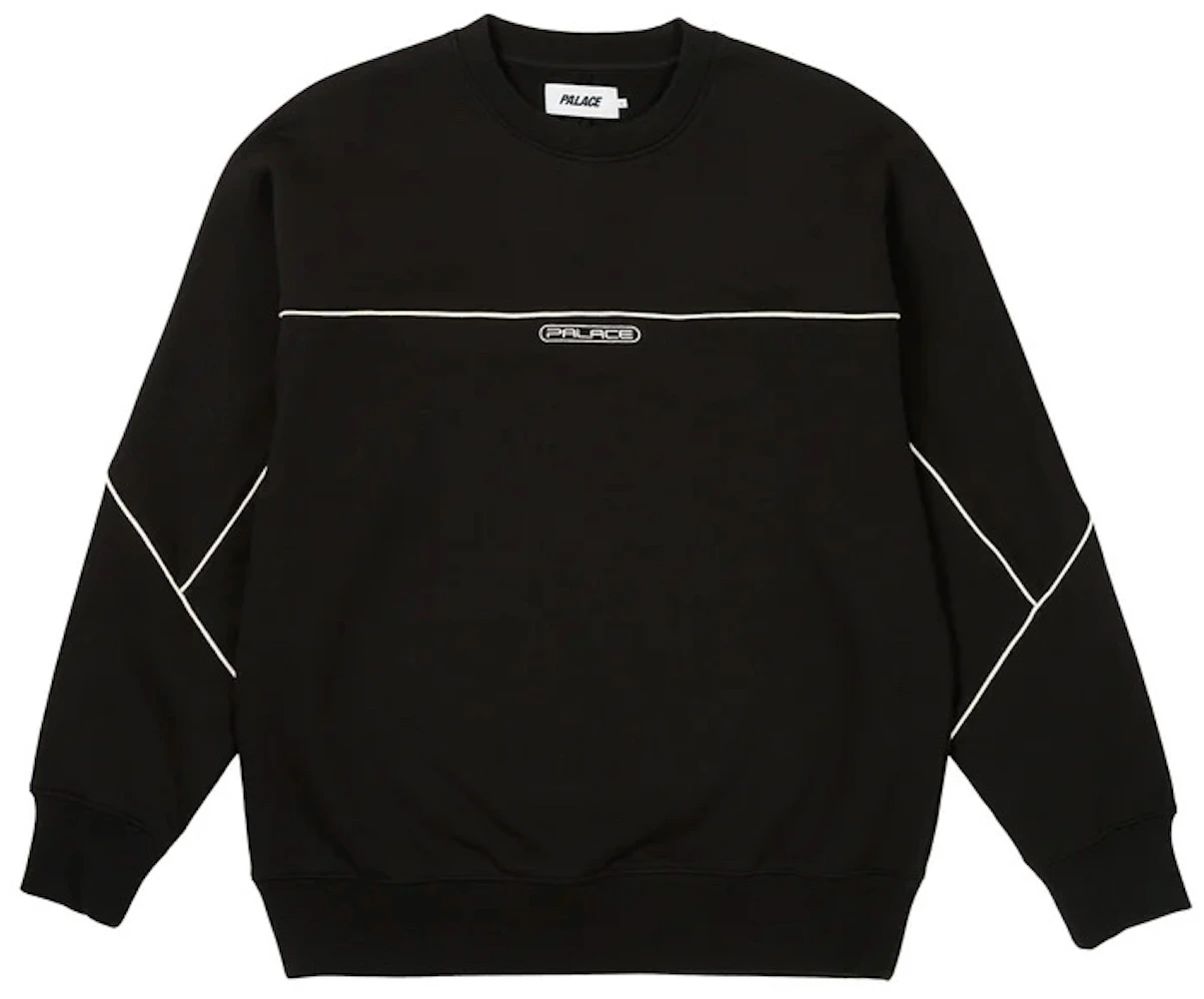 Palace Piped Crew Black Men's - FW23 - US
