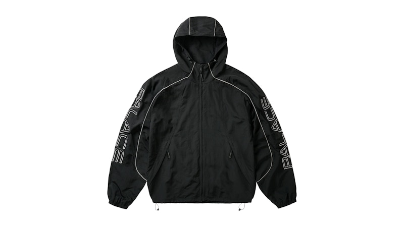 Palace Piped Shell Jacket Black