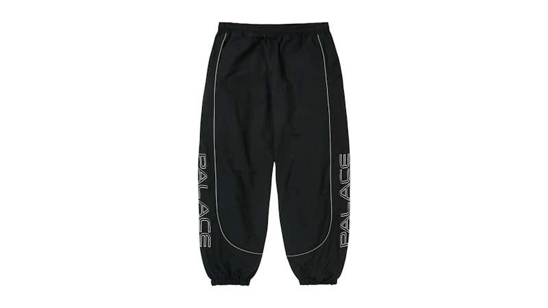 Palace Piped Shell Joggers Black