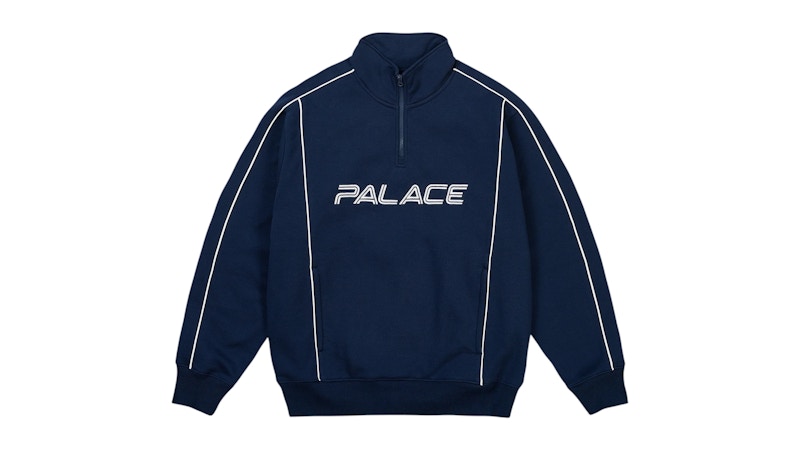 Palace Piped Sweater Navy