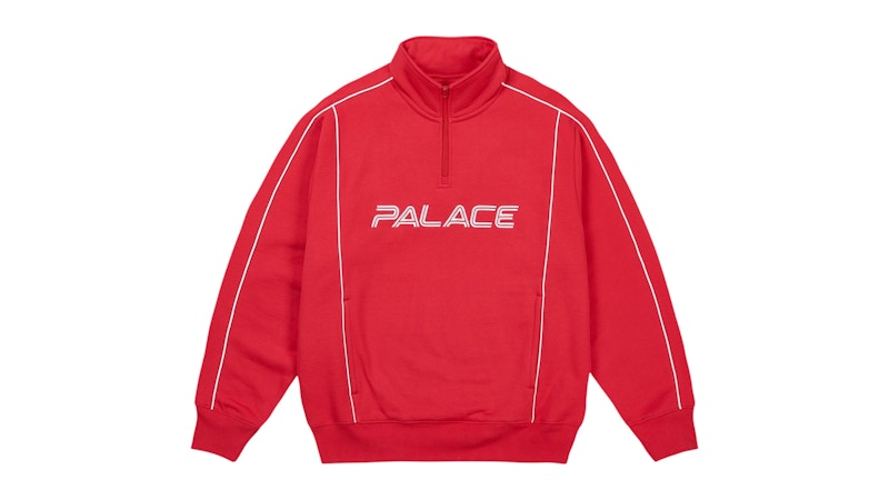 Palace Piped Sweater Racey Red
