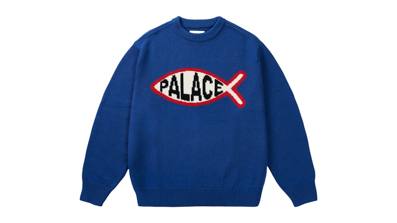 Palace Plaice Knit Blue