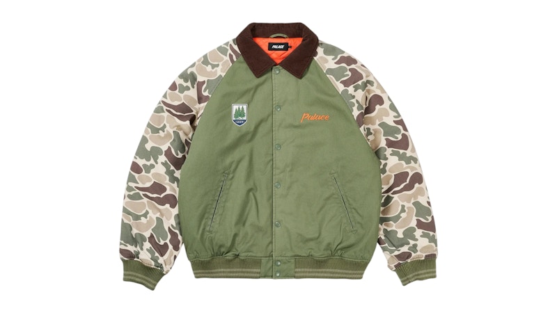 Palace Plucker Jacket Olive Men's - FW25 - US