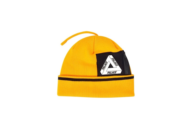Pre-owned Palace Men's  Pocket Beanie In Yellow
