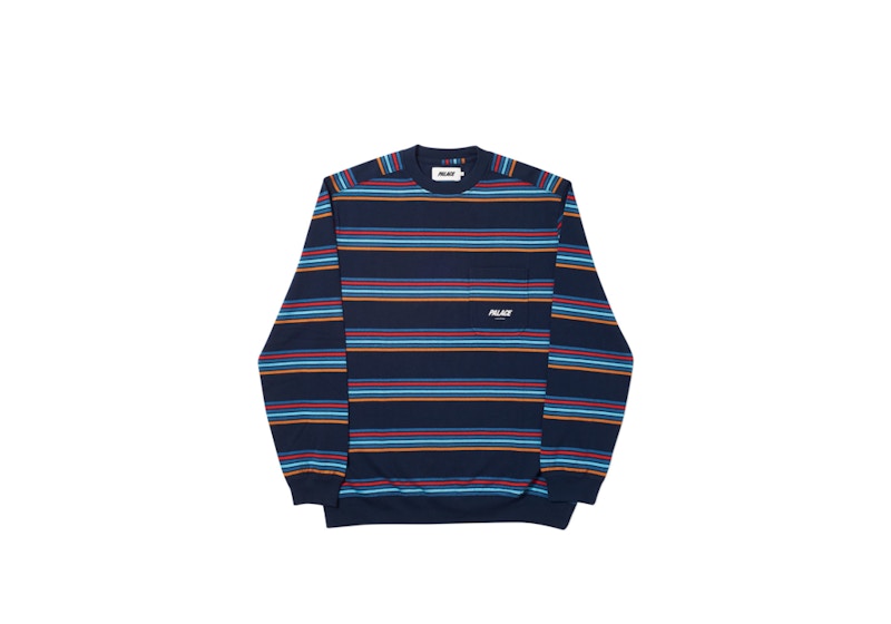 早割クーポン！ Palace Flag Stripe Crew - Grey Marl - lapommegroup.com