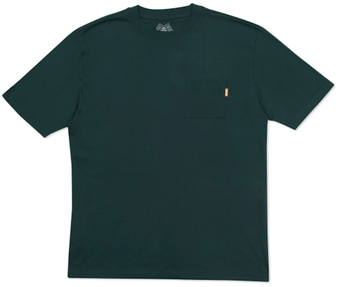 Palace Pocket T-Shirt Green Men's - Spring 2016 - GB