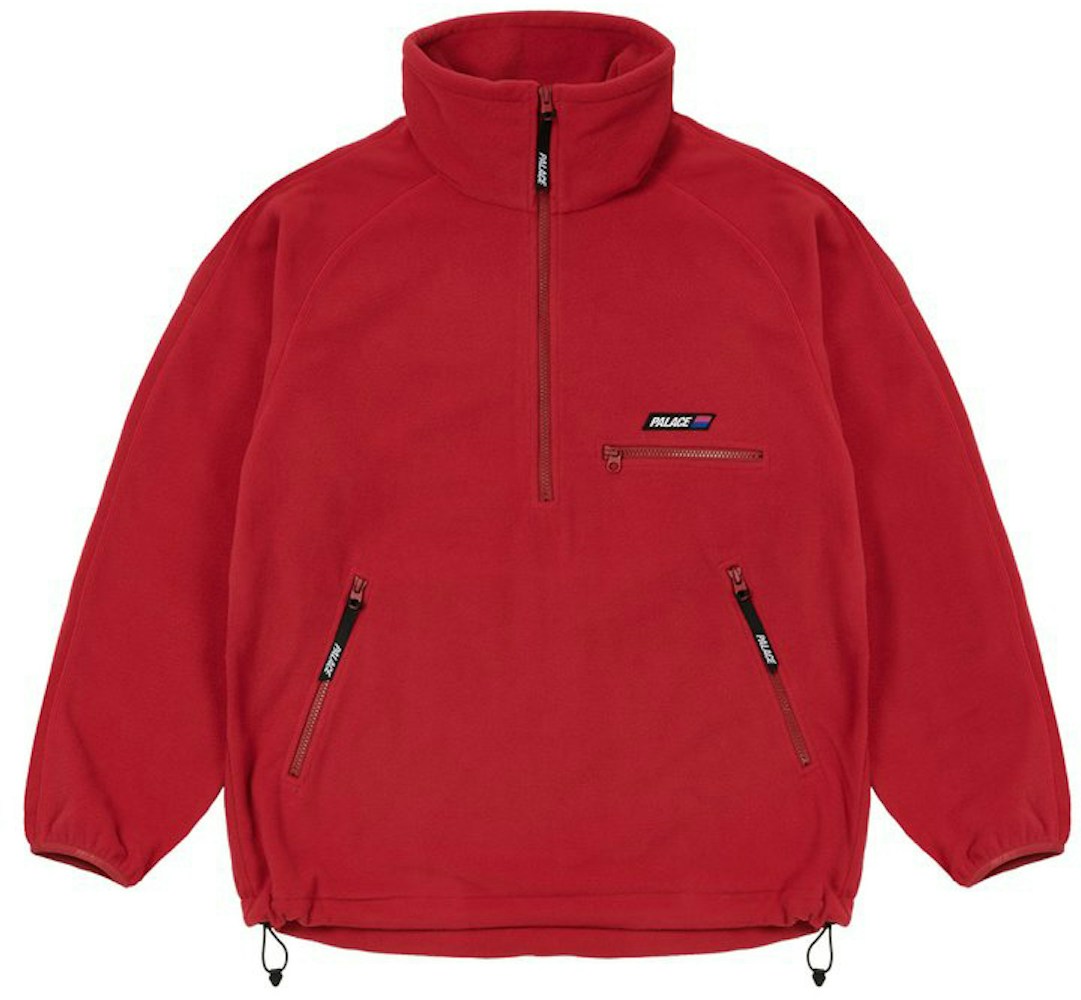 Palace Polar Fleece Outer Funnel Red - FW30