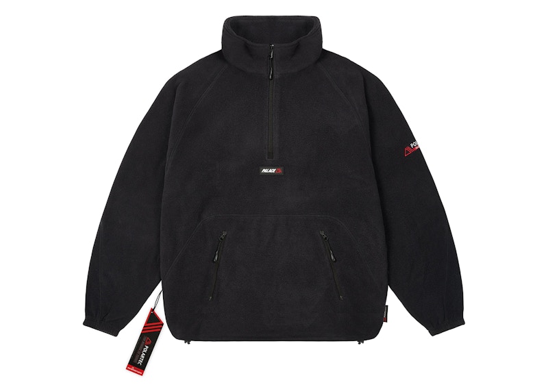 Palace Polartec 1/2 Zip Jacket Black Men's - FW24 - US