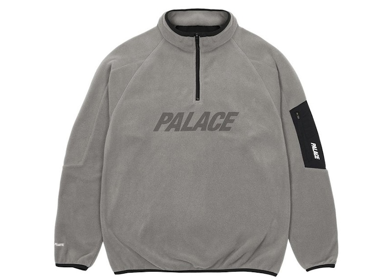 Palace Polartec 1/4 Zip Grey Men's - SS21 - GB