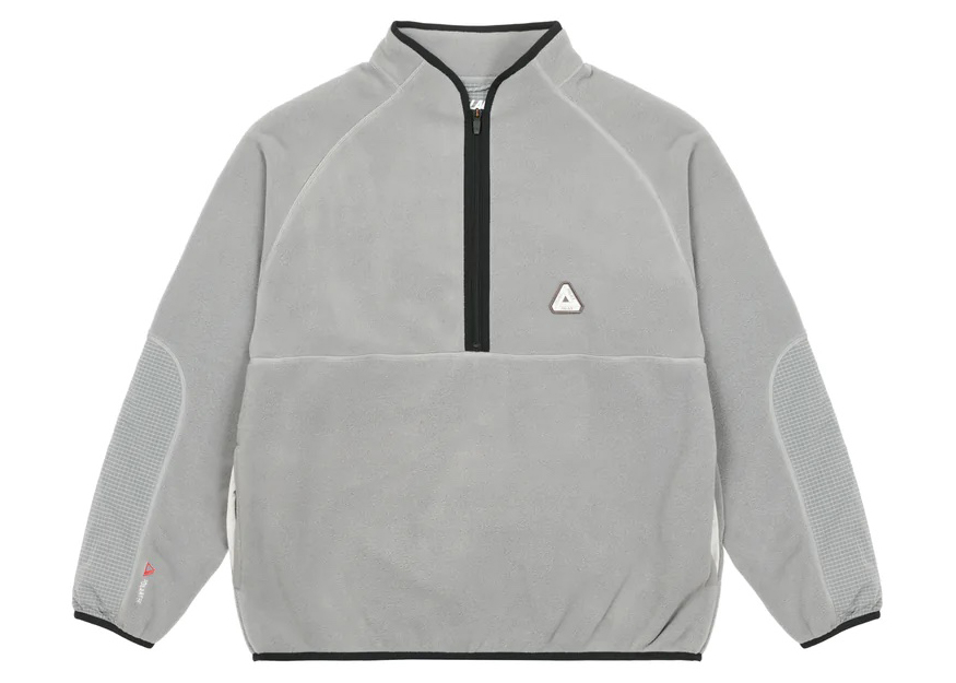 Palace Polartec 1/4 Zip Jacket Grey Men's - FW22 - GB