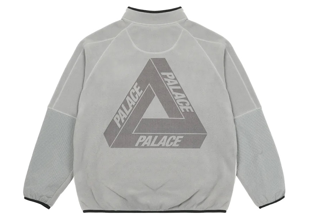 Pre-owned Palace Polartec 1/4 Zip Jacket Grey