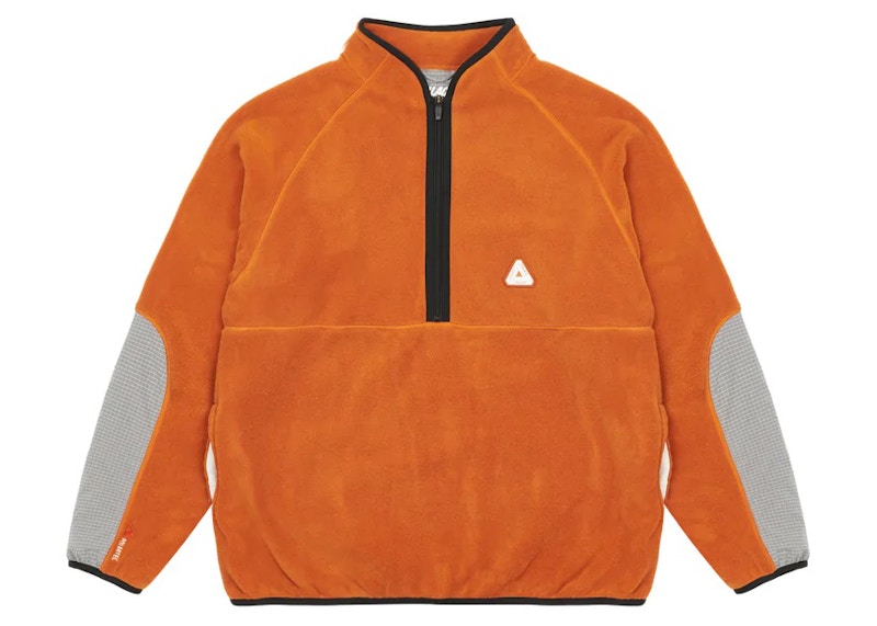 Palace Polartec 1/4 Zip Jacket Orange Men's - FW22 - US