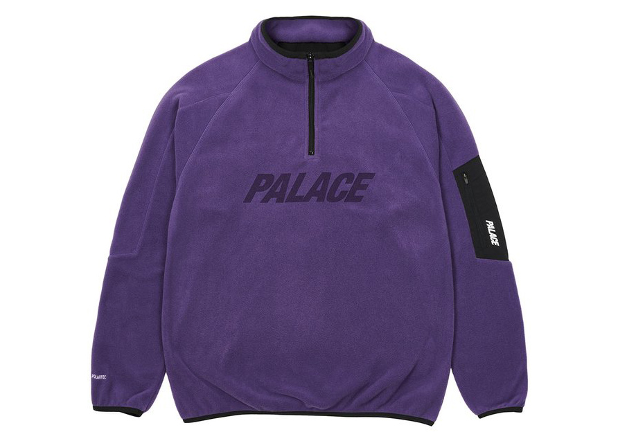 Palace Polartec 1/4 Zip Purple Men's - SS21 - GB