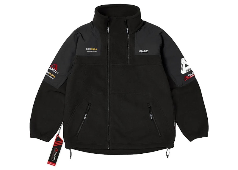 Palace Polartec Double Zip Funnel Black Men's - FW22 - GB