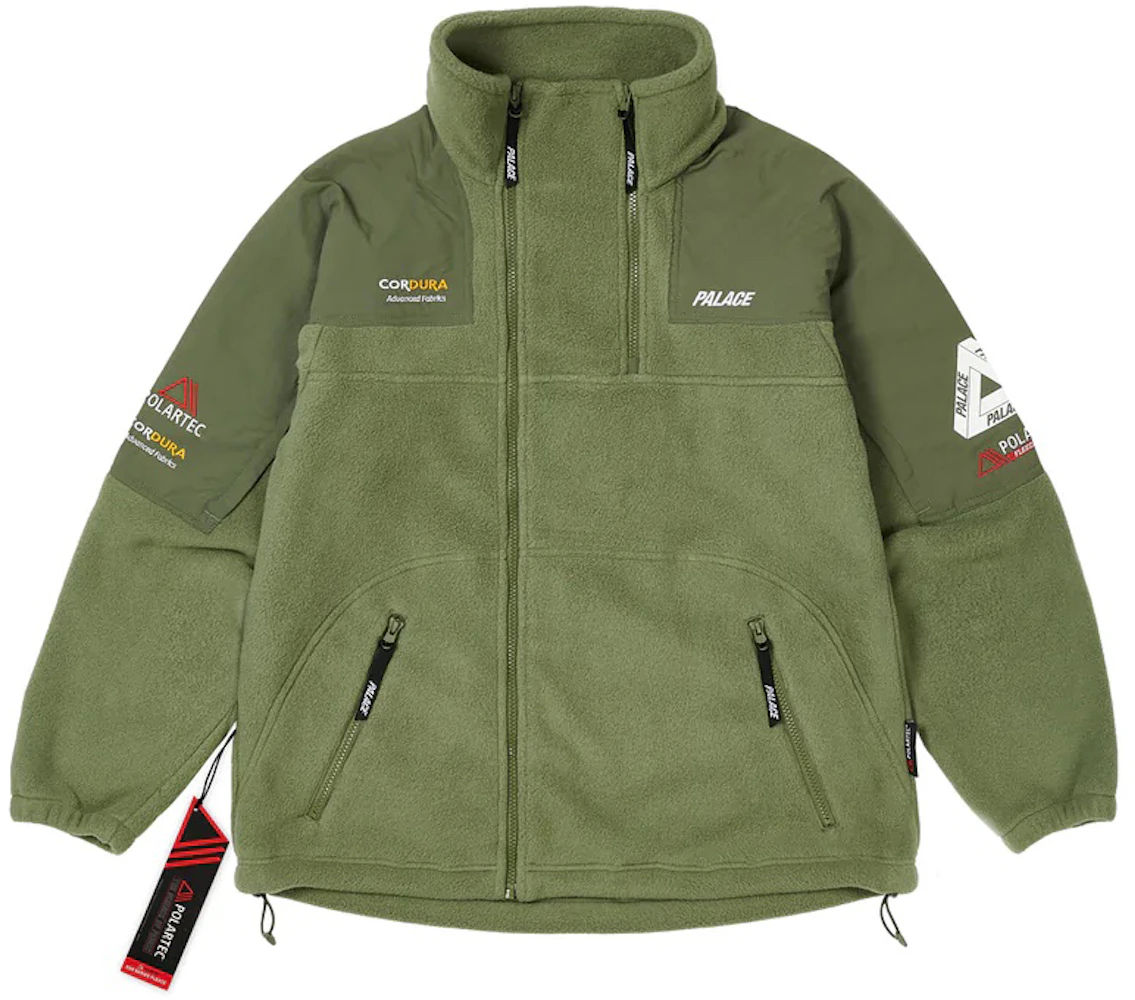 Palace Polartec Double Zip Funnel Olive - FW22 - CN