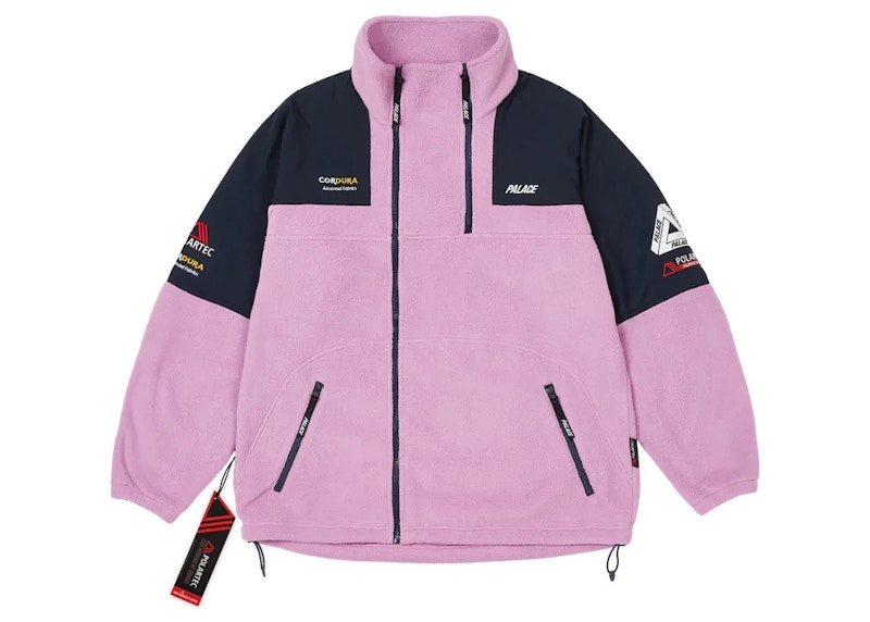 Palace Polartec Double Zip Funnel Purple Men's - FW22 - US