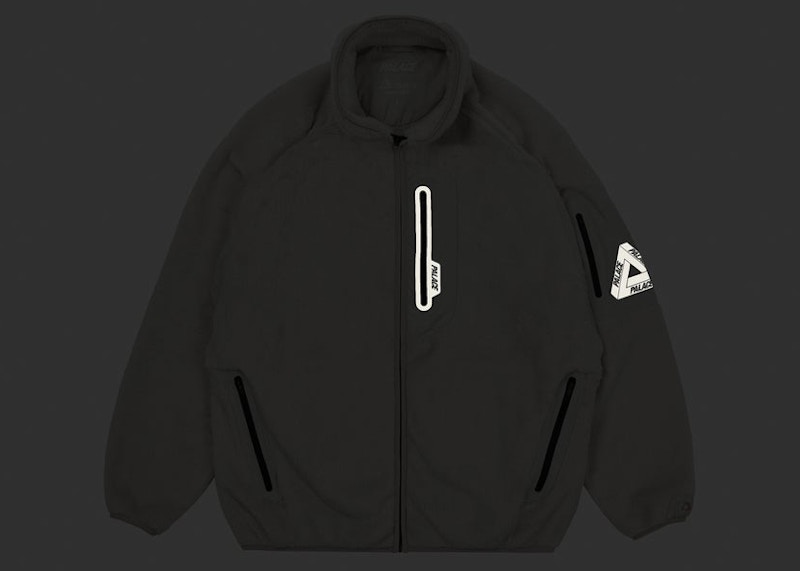 Palace Polartec High Loft Track Jacket Grey