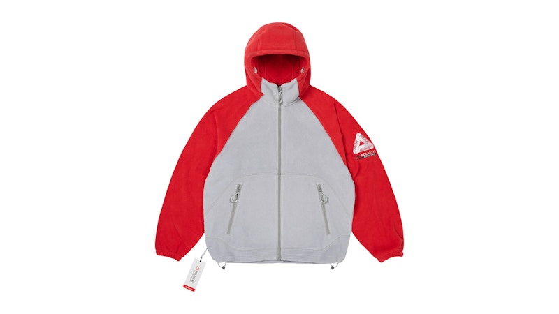 Palace Polartec Jacket Grey/Red Men's - FW25 - US