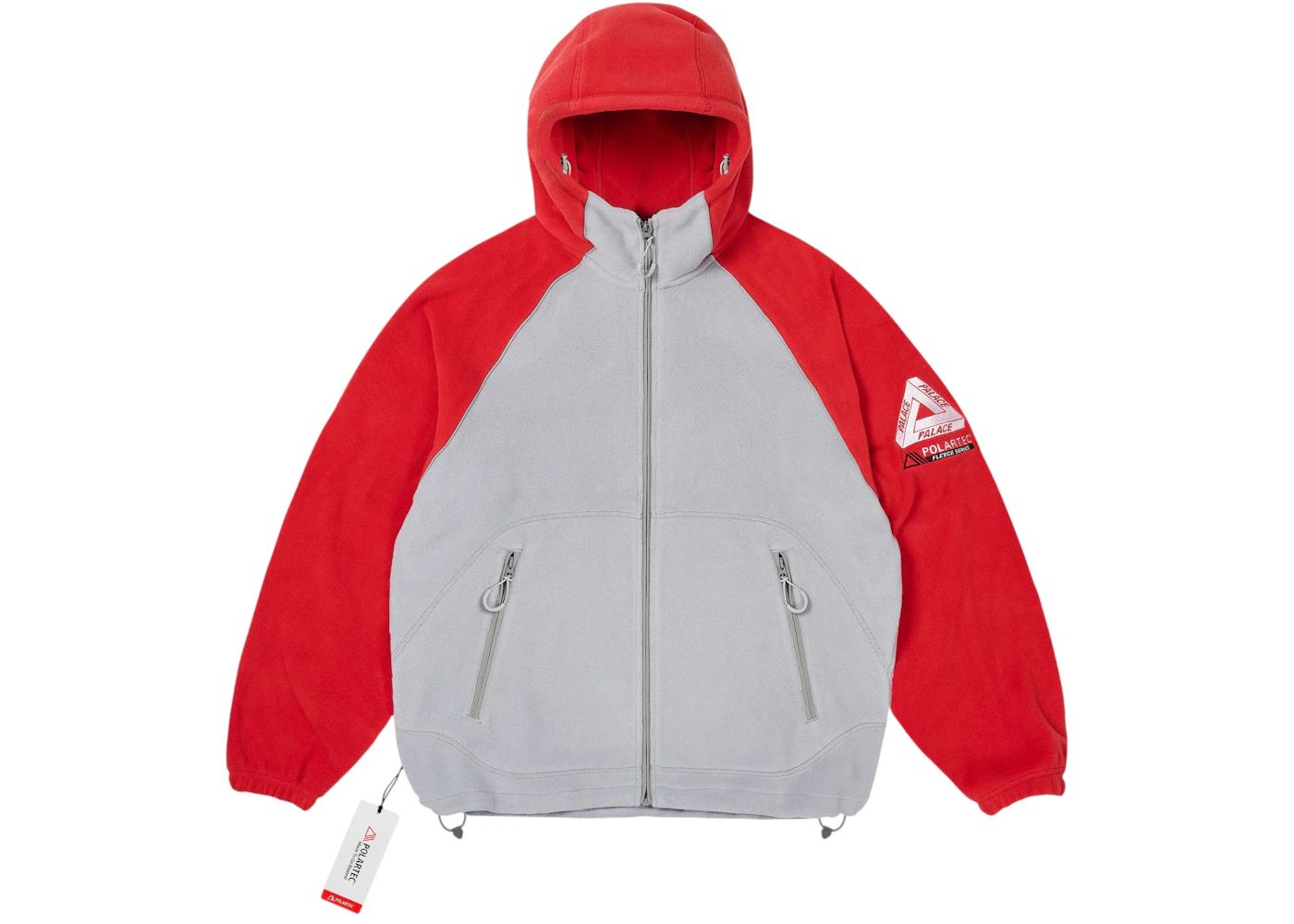 Palace Polartec Jacket Grey/Red Men's - FW25 - US