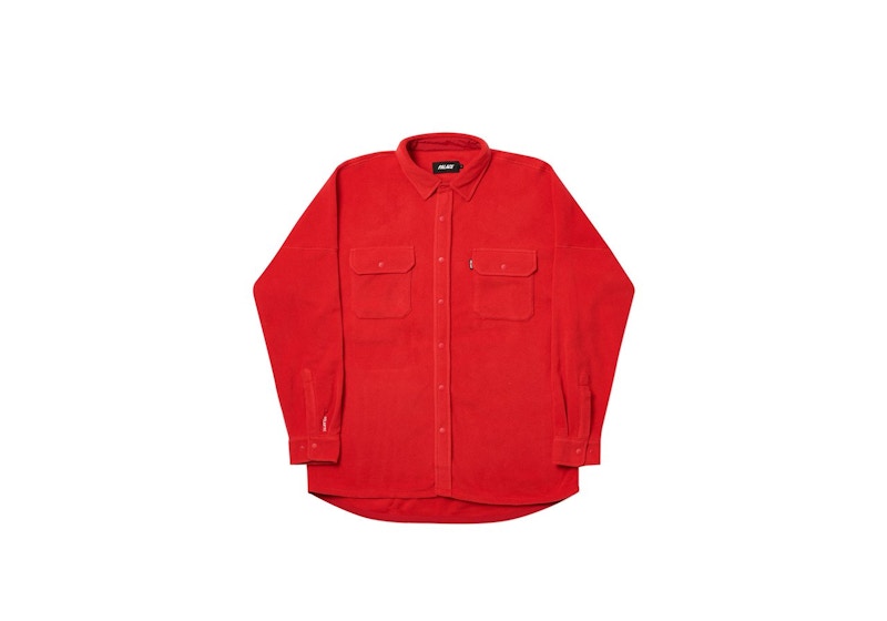 Palace Polartec Lazer Shirt Red Men's - FW20 - US