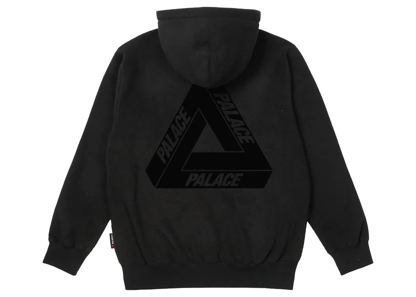 PALACE tri-ferg half zip hoodie S black - www.sorbillomenu.com