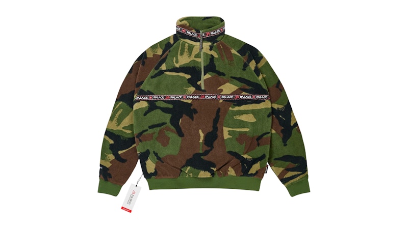 Palace Polartec Om 1/4 Zip Woodland Camo Men's - SS26 - US