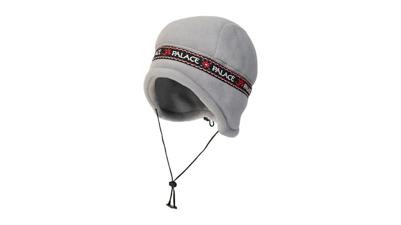 Palace Polartec Om Earflap Beanie Grey Men's - SS26 - US