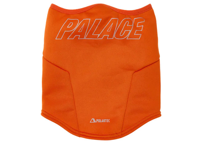 Palace Polartec Powerstretch Face Warmer Orange Men's - FW23 - US