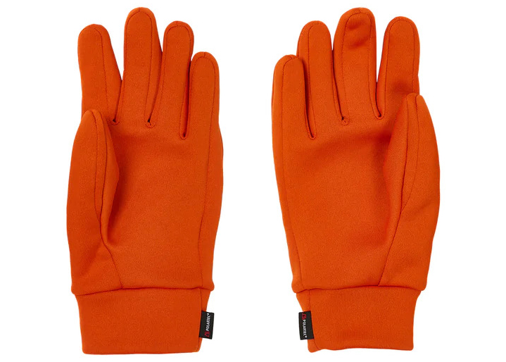 Palace Polartec Powerstretch Gloves Orange Men's - FW23 - US