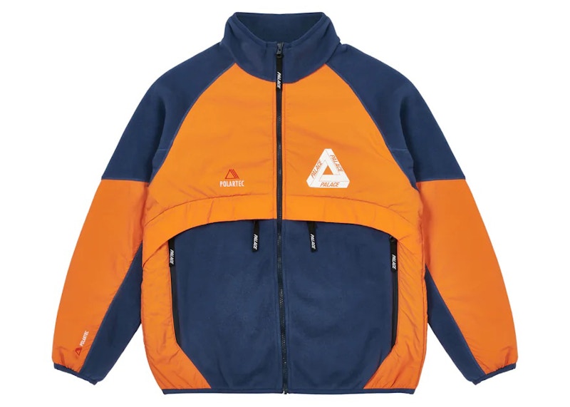 Palace Polartec Shell Jacket Navy/Orange Men's - FW22 - GB