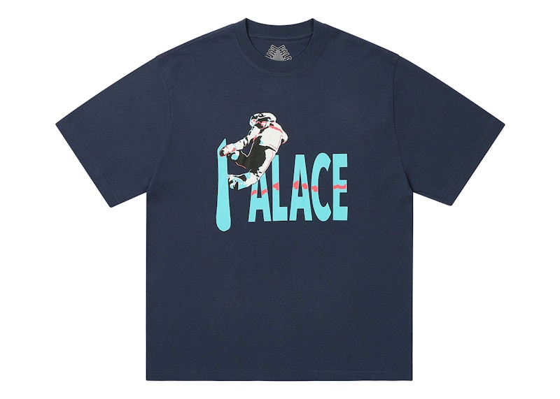 Pre-owned Palace Men's Pow Pow T-shirt In Navy Blue
