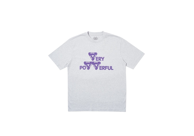 Pre-owned Palace Men's Power T-shirt In Grey Marl