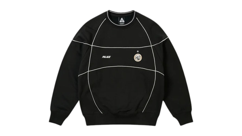 Palace Pro Team Piped Crew Black Men's - SS26 - US