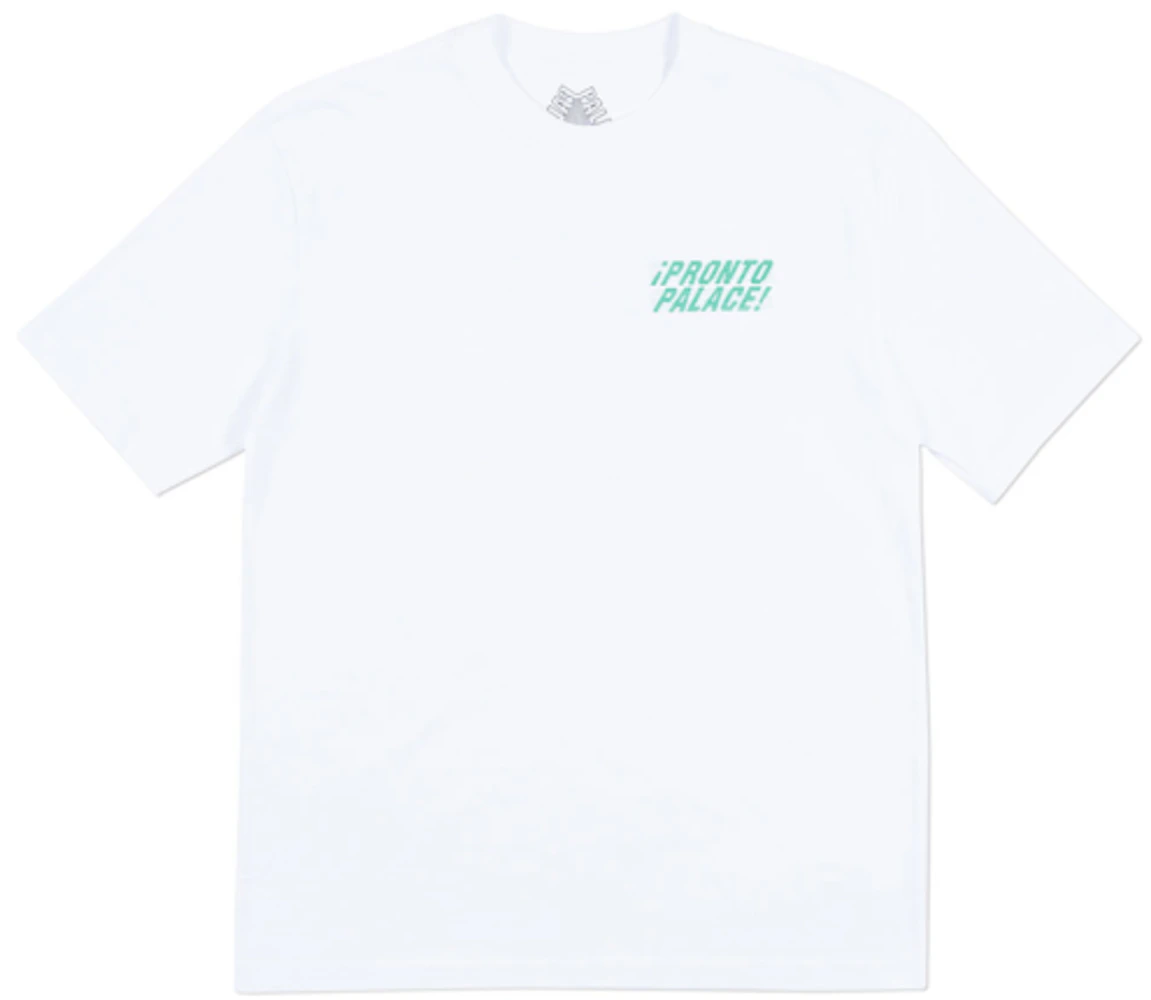 Palace Pronto T-Shirt White Men's - SS18 - US