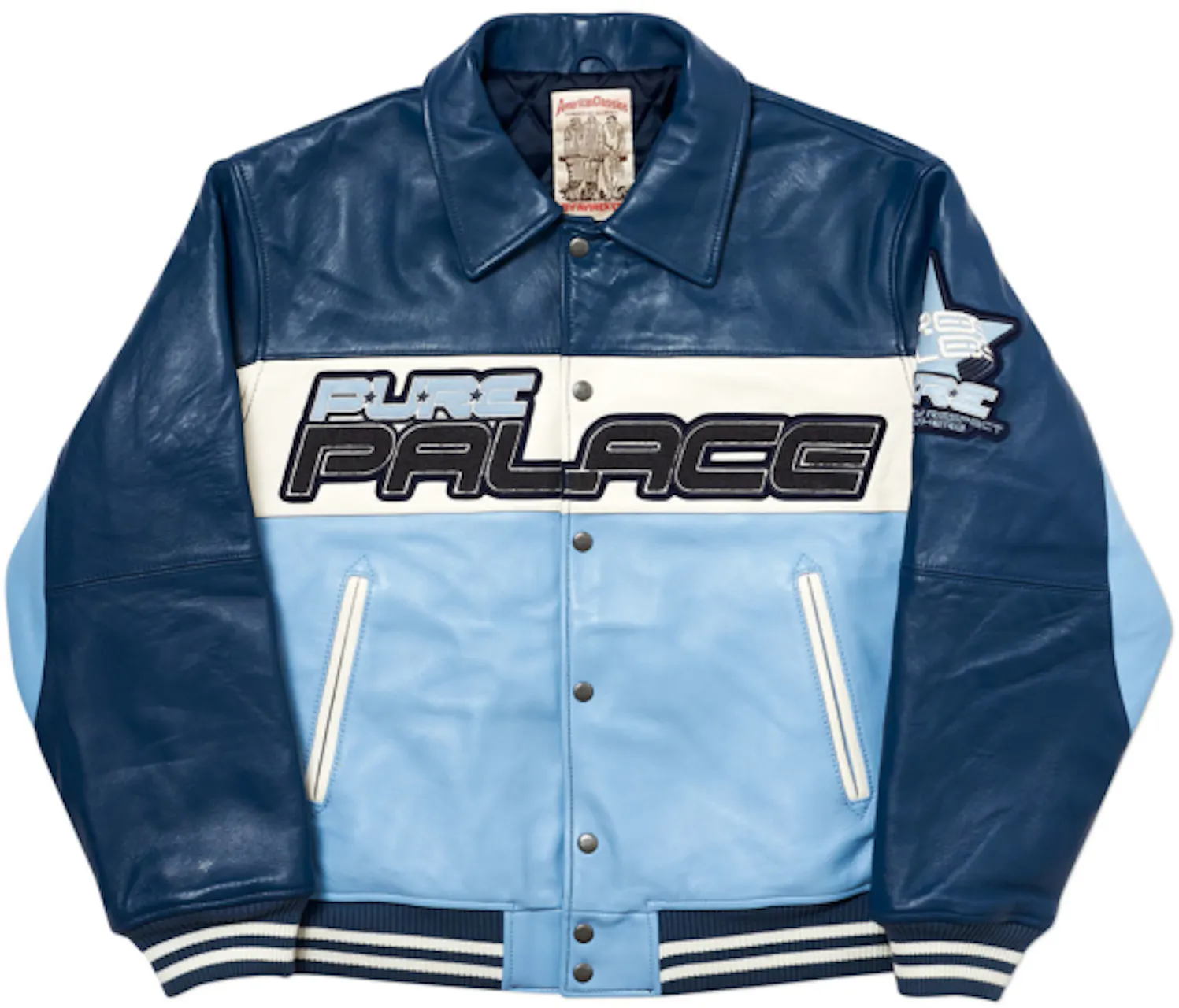 Palace Pure Palace Avirex Jacket Blue - FW19
