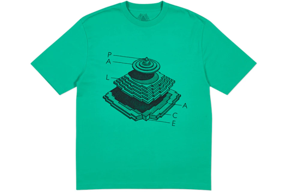 Palace Pyramidal T-Shirt Pool Green