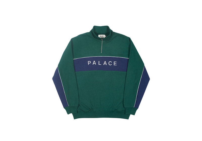 トップス Palace FW18 Quart Funnel HALF ZIP Palace P Funnel Quarter Zip Sweatshirt Navy Men's Size XL
