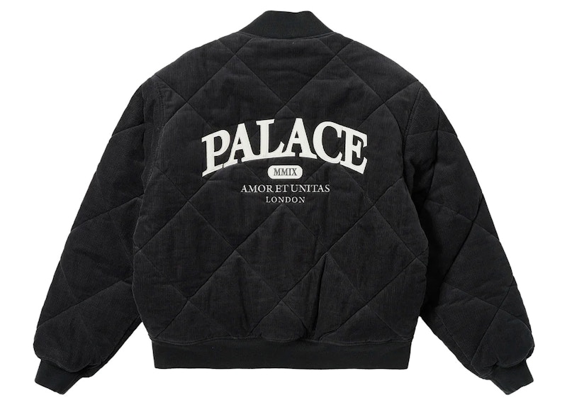 Palace Quilted Jacket Black Men's - FW23 - US