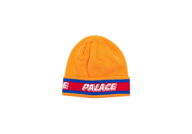 orange striped beanie